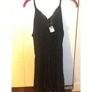 Black Lace Romper